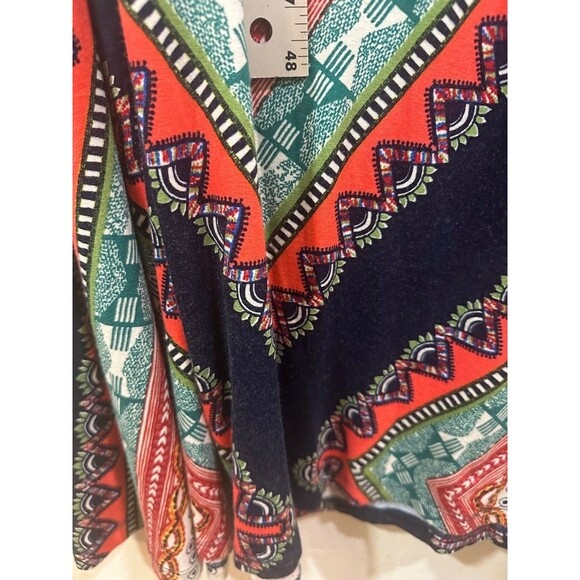 Maeve Maxi Dress Small Multicolor Geometric VNeck Cinched Waist Sleeveless Print - Picture 13 of 16